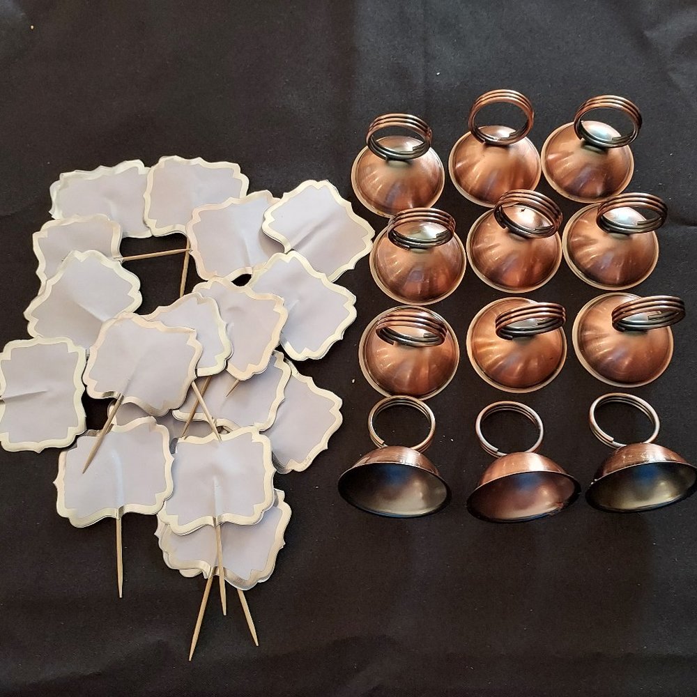 TABLETOP CARD/RECIPE/NAME HOLDER ANTIQUE BRONZE, S